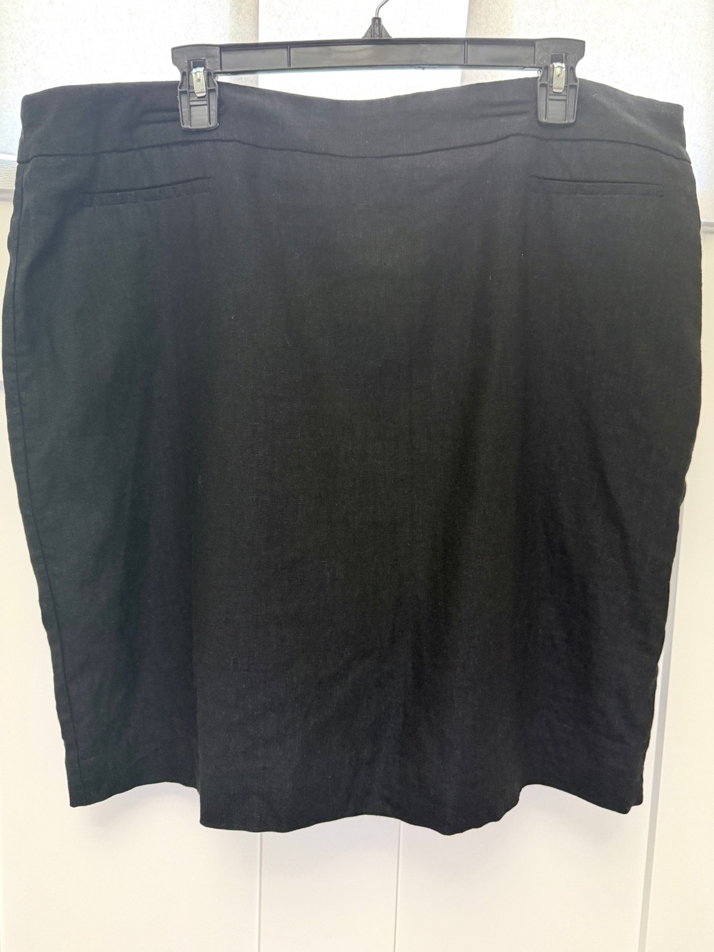 MetroStyle Black Women's Classic Pencil Skirt